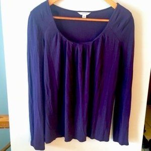 Calvin Klein Women’s Knit Long Sleeved Top Purple Small